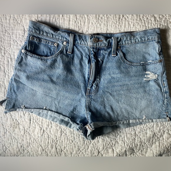 Madewell Pants - Madewell Light Blue Jean Shorts